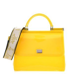 DOLCE & GABBANA Yellow Pvc Crossbody Bag